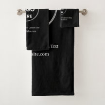Black Custom Logo Texte Moderne Minimaliste Entrep