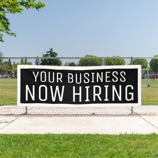 Black Custom Nu-kabelbanner Spandoek (Insitu)