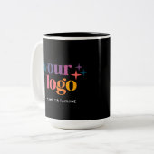 Black Custom Promo Business Logo Mug (Devant gauche)
