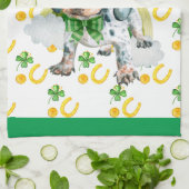 Black Dachshund Holiday Home Decor St Patricks Day Theedoek (Gevouwen)