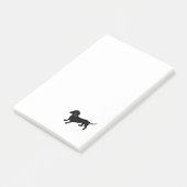 Black Dachshund Post-it® Notes (Schuin)