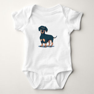 Black Dachshund Romper