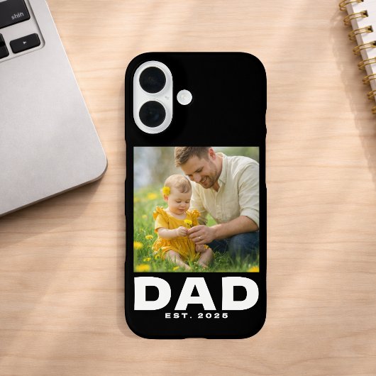 Black Dad Established Bold Photo Case-Mate iPhone Case