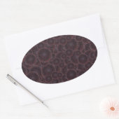 Black Dahlias Ovale Sticker (Envelop)