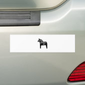 Black Dala Horse Bumpersticker (Op auto)