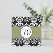 Black Damask - 70e anniversaire Invitations page (Debout devant)