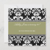 Black Damask - 70e anniversaire Invitations page (Dos)