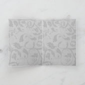 Black Damask Monogrammed Deluxe Salutation (Intérieur)