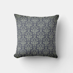 Black Damask Pattern Victoriaans Thema Kussen