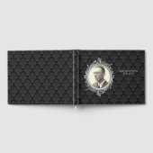 Black Damask Photo Funeral Livre d'or (Complet)