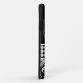 Black Damask Printed Diamonds, speciaal gepersonal Case-Mate iPhone Case (Achterkant/rechts)