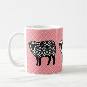 Black Damask Sheep Koffiemok