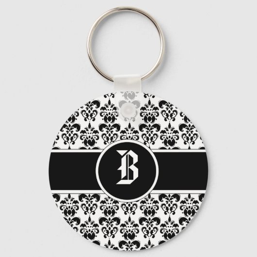 Black Damask Sleutelhanger (Voorkant)