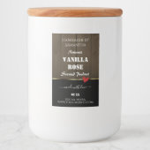 Black Dark Brown Grain produit Étiquettes Coeur (Devant)