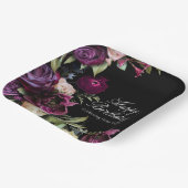 Black Dark Moody Elegant Birthday Party Papieren Bordje (Gebogen)