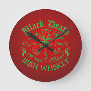 Black Death 777 - Honing Ierse Whiskey Ronde Klok