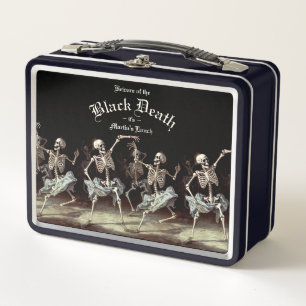 Black Death Dancing Skeletons Halloween