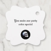 Black Death Dancing Skeletons Halloween Bedankjes Labels (Achterkant)