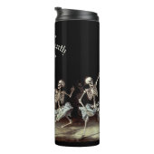 Black Death Dancing Skeletons Halloween Thermosbeker (Geroteerd rechts)