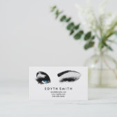 Black Demask Mascara of Eyelashes Visitekaartje (Staand voorkant)