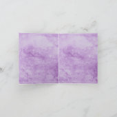 Black dentelle violet Mariage gothique Carte de re (Intérieur)