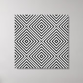 Black Diamond Chevron @ Emporiomoffa Canvas Afdruk (Voorkant)