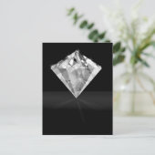 Black Diamond Gem Briefkaart (Staand voorkant)