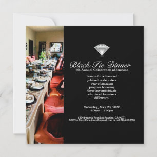 Black Diamond Jubilee Banket Uitnodiging voor het