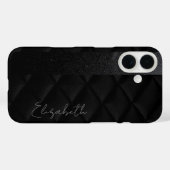 Black Diamond Pattern Case-Mate iPhone Case (Achterkant (horizontaal))