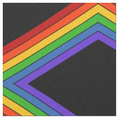 Black Diamond Rainbow Stripe Pattern Stof (Close Up)