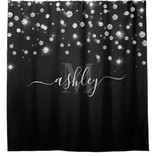 Black Diamonds Douchegordijn (Voorkant)