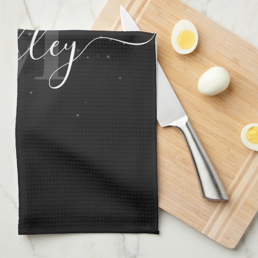 Black Diamonds Theedoek (Quarter Fold)