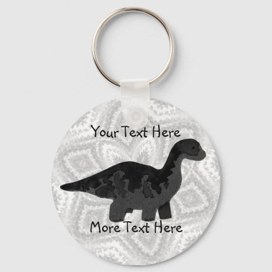 Black Dino Sleutelhanger (Voorkant)