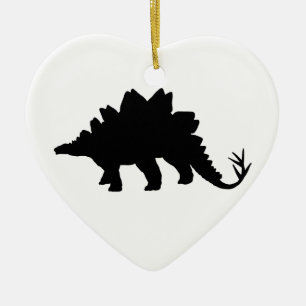 Black Dinosaur Keramisch Ornament