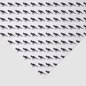 Black Dinosaur Pattern Tissuepapier (Detail)