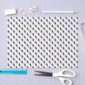 Black Dinosaur Pattern Tissuepapier (Craft)