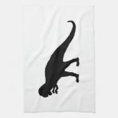 Black Dinosaur Theedoek (Verticaal)