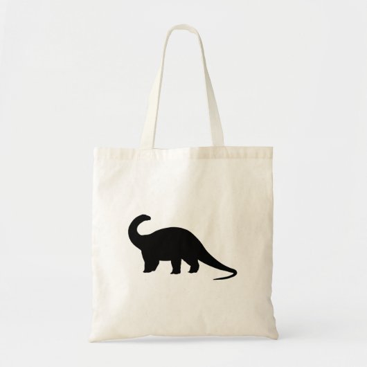 Black Dinosaur Tote Bag (Voorkant)