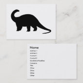 Black Dinosaur Visitekaartje (Voorkant / Achterkant)