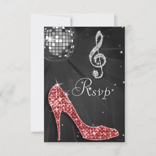 Black Disco Ball Sparkle Heels RSVP (Voorkant)