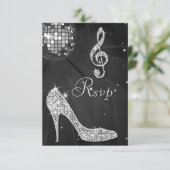 Black Disco Ball Sparkle Heels RSVP (Staand voorkant)