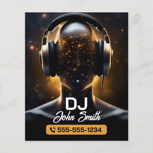 Black DJ's Karaoke DJ's Signer Vocal Music Produce Flyer (Voorkant)