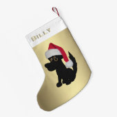 Black Dog gepersonaliseerd Kleine Kerstsok (Achterkant (Hangend))