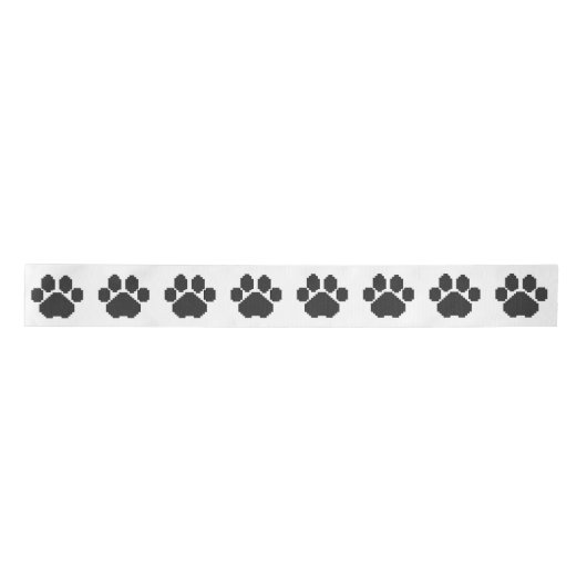 Black Dog Pawprint Building Blocks Lint (Voorkant)