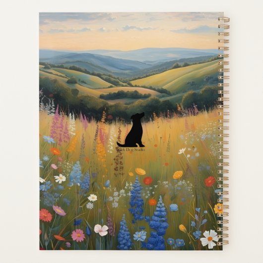 Black Dog Wildflower JOURNAL Planner (Dos)