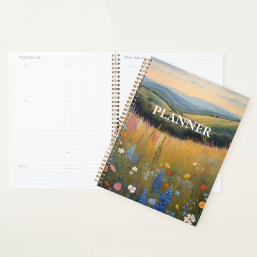 Black Dog Wildflower Planner (Devant avec enveloppe)