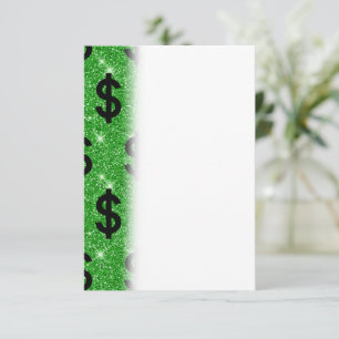 Black Dollar Sign Money Entrepreneur Wall Street Bedankkaart