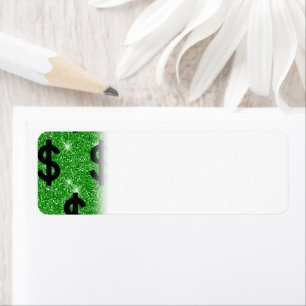 Black Dollar Sign Money Entrepreneur Wall Street Etiket