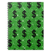 Black Dollar Sign Money Entrepreneur Wall Street Notitieboek (Voorkant)