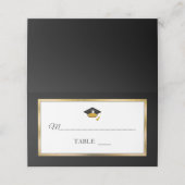 Black | Doré | Cartes de Casquette blanc (Extérieur déplié)